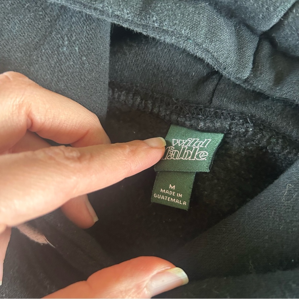 [Wild Fable] Black Cropped Hoodie - Picture 4 of 5